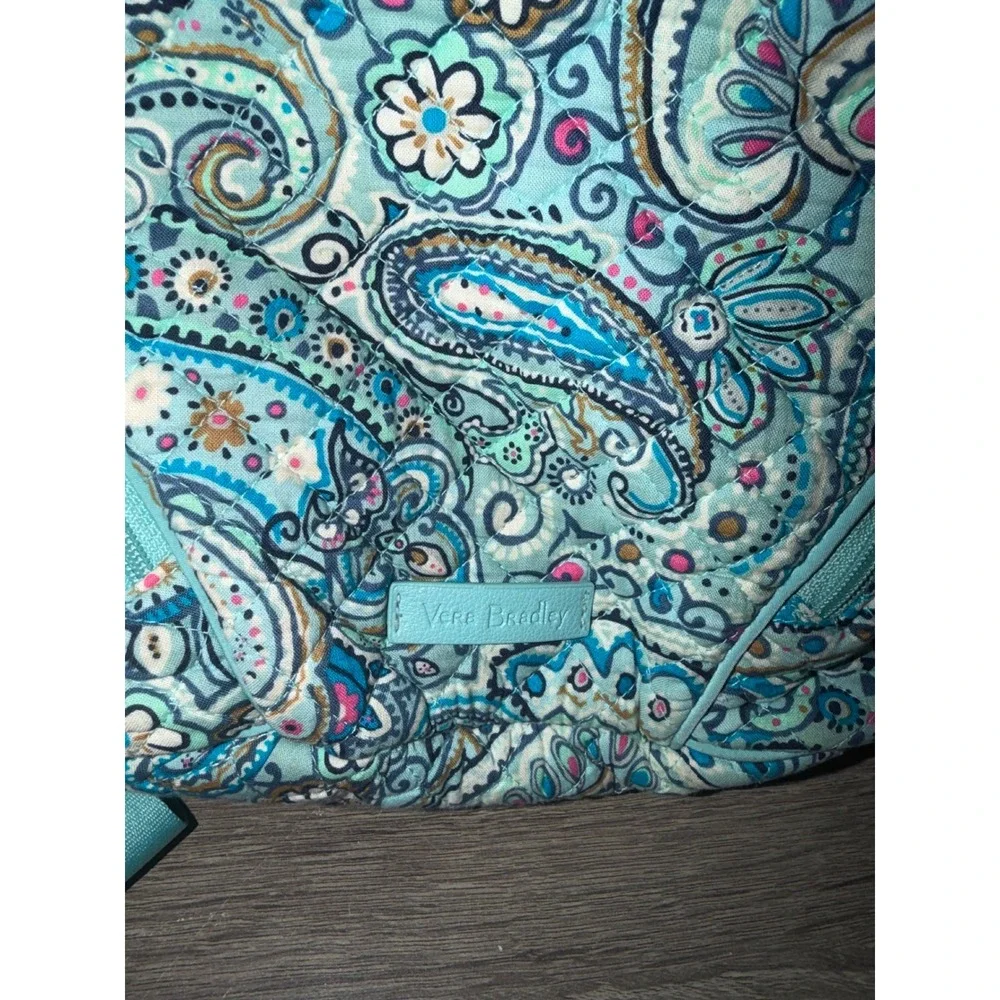 Vera Bradley Blue Paisley Quilted Cotton Mini Backpack 13 Inch Bag